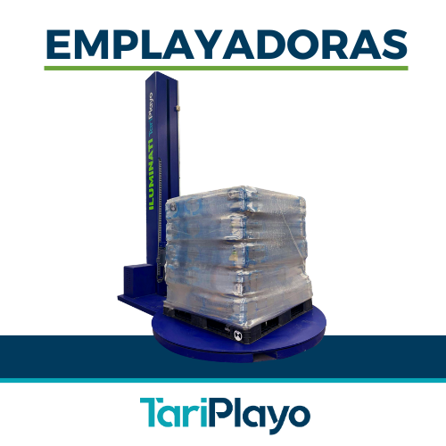 Máquina emplayadora de plato giratorio - Carrete de preestiro